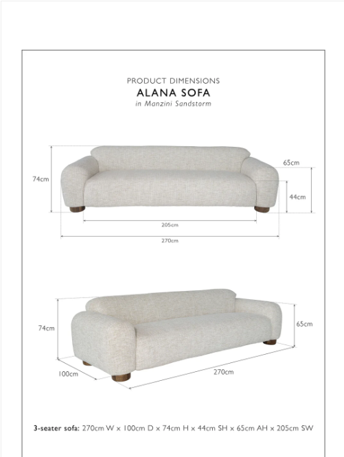Alana Sofa 3-Seater