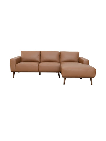 Enzo Chaise Sofa Right in Tan