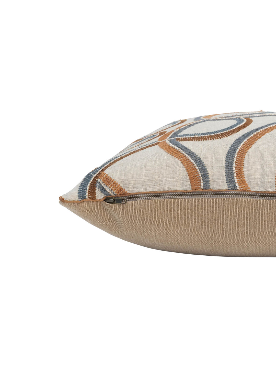 Medina Scatter in Horizon Moroccan-inspired embroidered linen scatters