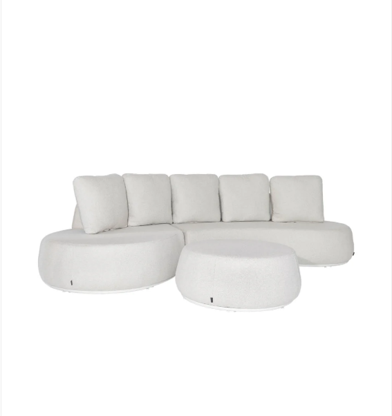 Mona Outdoor Sofa Set in Aborio