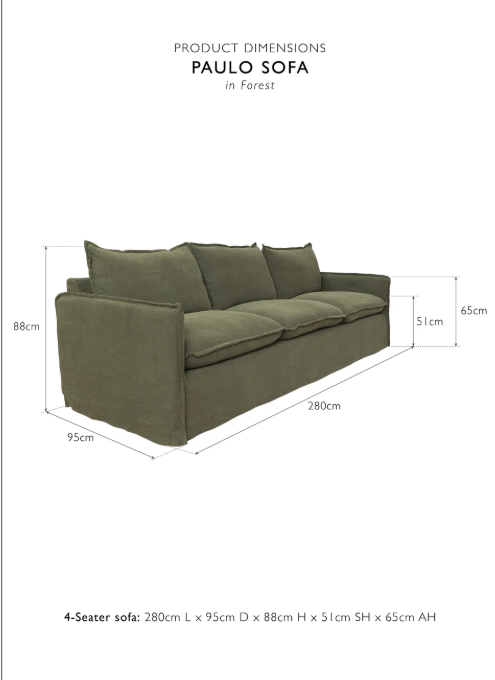 Paulo Sofa 4-Seater